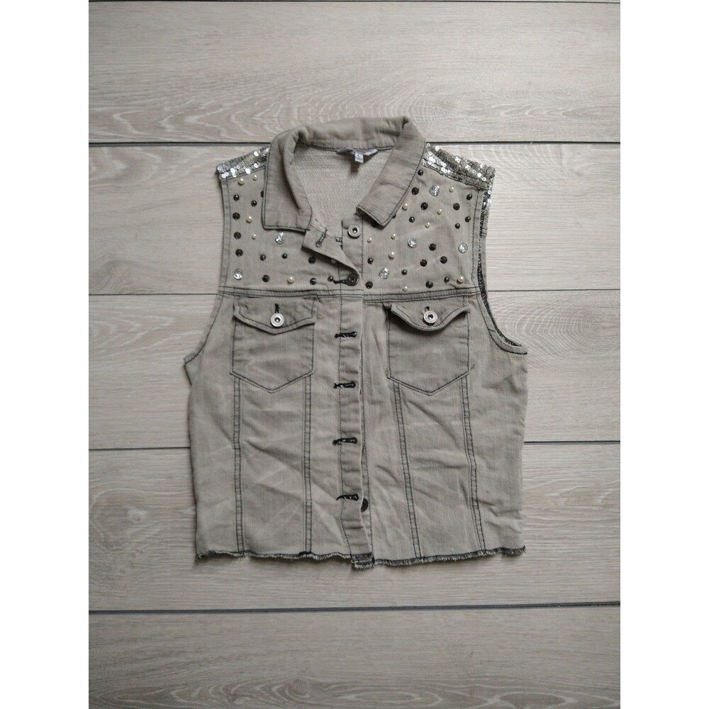 Bedazzled Sapphire Ink Vest - Juniors - Size Large